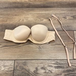 Womens Arie Nude Strapless Bra 32A (With Straps)